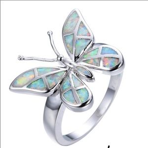Artistic butterfly ring